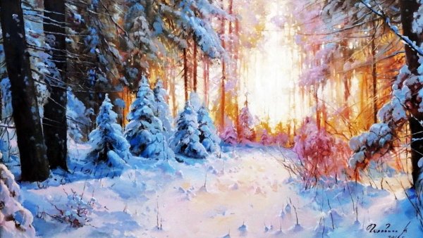 Вячеслав палачев зимний пейзаж