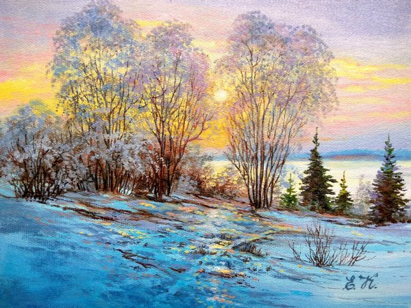 Зимний лес Евгений Гавлин