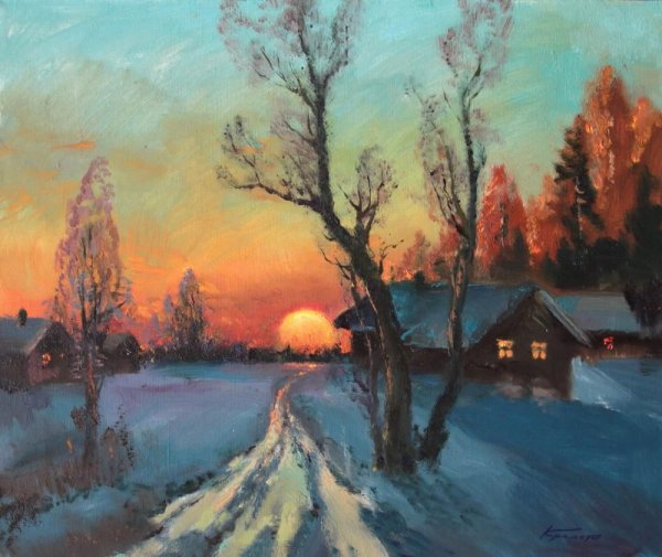 Эдуард Панов зимние пейзажи