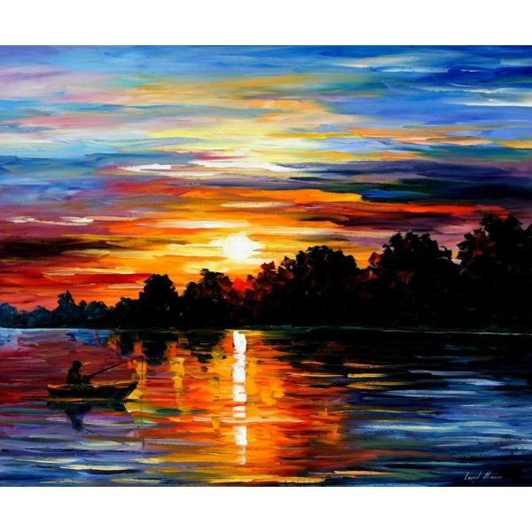 Леонид Афремов картины лето река