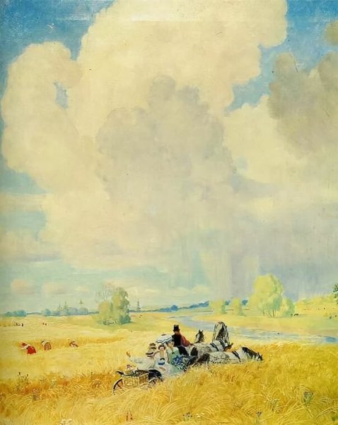 Борис Кустодиев. На Волге. 1922