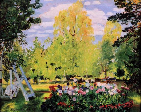 Кустодиев жатва