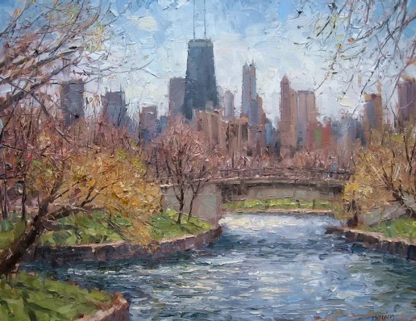 Эжен Джей Папроски городские пейзажи