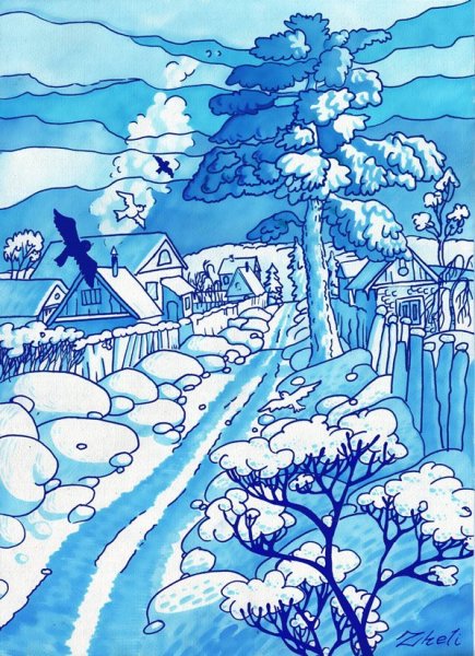 Зимние рисунки
