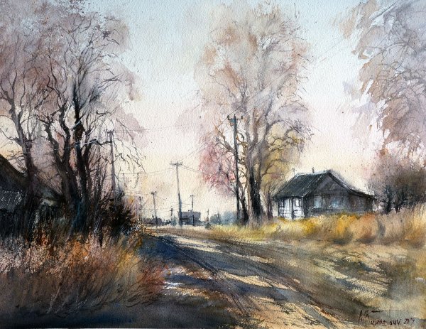 Анна Михайлова акварель картины