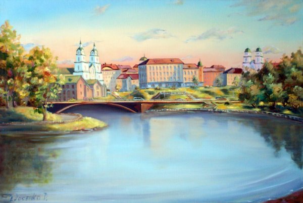 Скетч городской пейзаж