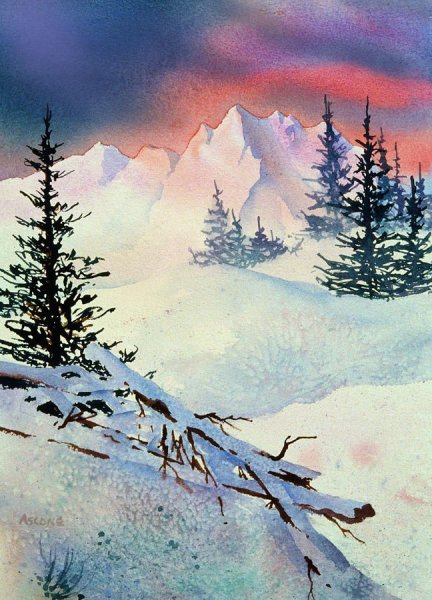 Анурисуй Катя Федорова пейзаж с рекой