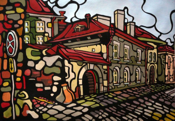 Декоративный пейзаж города