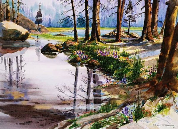 Щербаков Борис Валентинович "Журчат ручьи весенние" (1986г.)