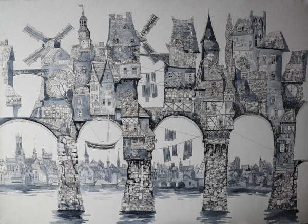 Декоративная Графика город