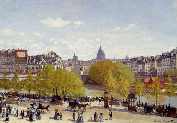 Клод Моне 1867 quai du Louvre