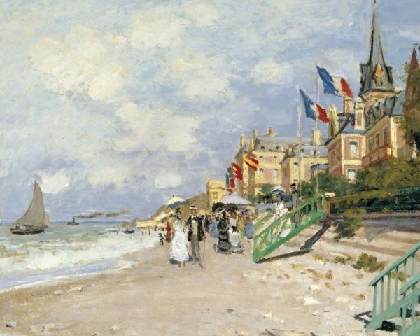 Клод Моне побережье в Трувиле 1870