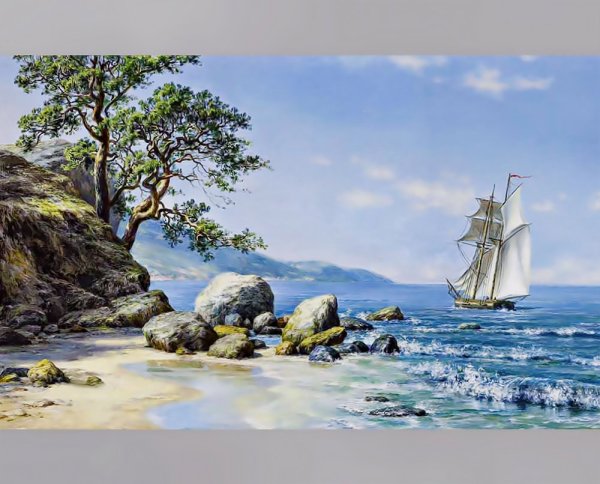 Картина Сергея Минаева рассвет