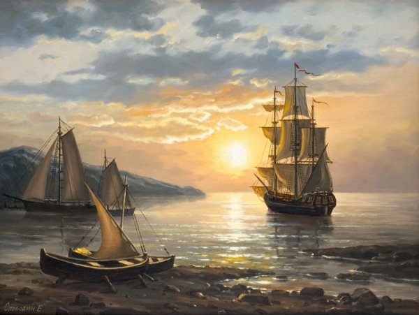 Сергей Свиридов художник море корабль