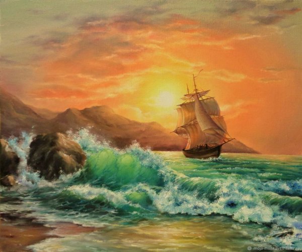 Морской пейзаж Никанов