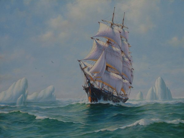 Художник Сычев Алексей море паруса