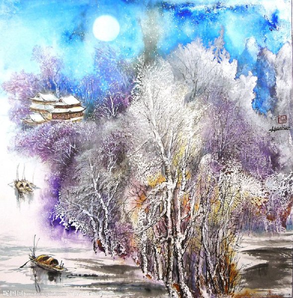 Вечерний город монотипия