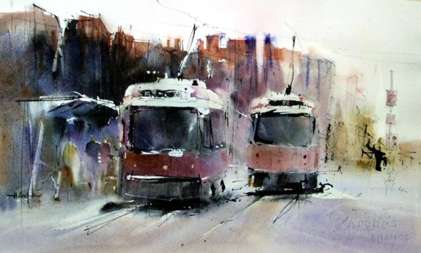 Художник: Венета Дочева зима