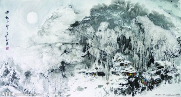 Техника по сырому акварелью