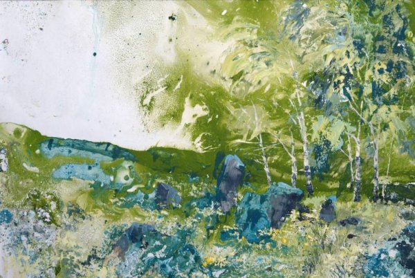 Техника мокрой акварели или акварель по-сырому