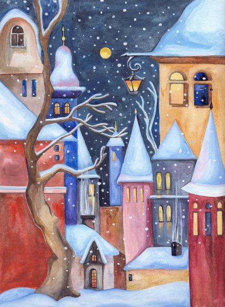 Художник Болотов Александр зимние пейзажи