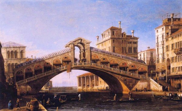 Каналетто мост Риальто в Венеции