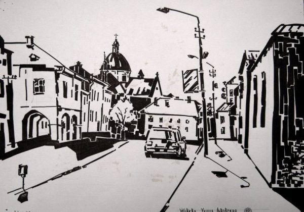 Живопись архитектура Питера Монохромия