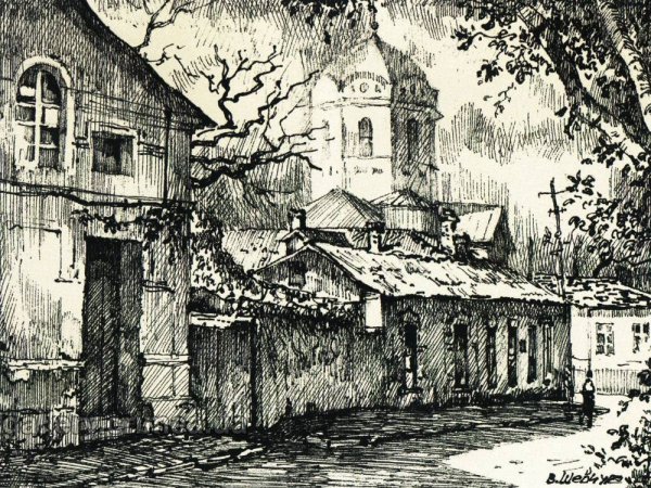 Монохромная живопись акварелью