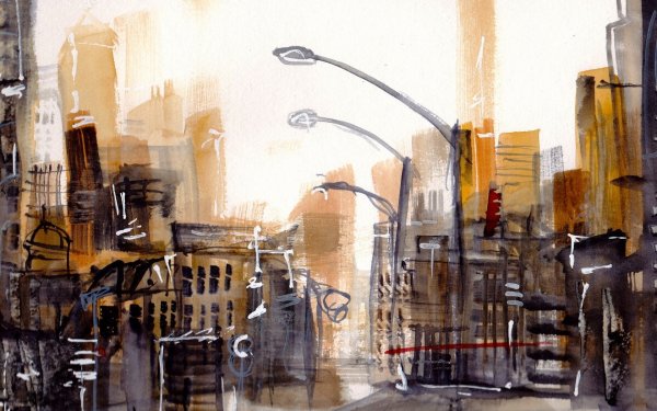 Нью-Йорк картина мастихином