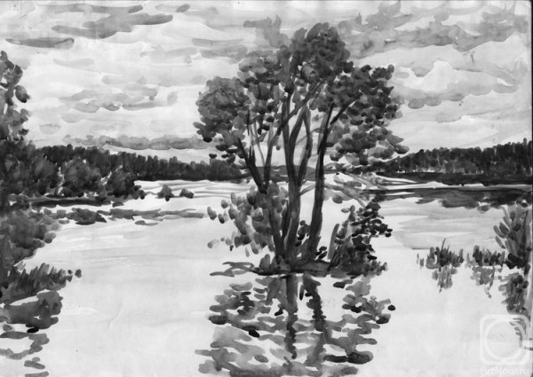 Черно белые картины пейзажи