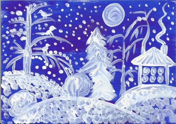 Рисование на черной бумаге для детей