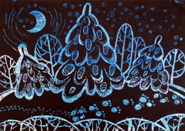 Трафареты для рисования солью и клеем