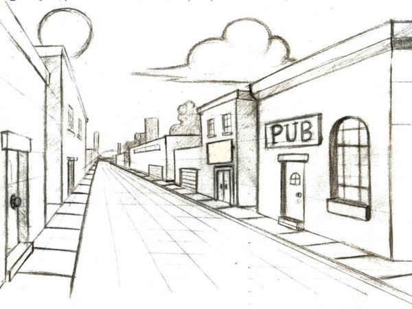Улица карандашом