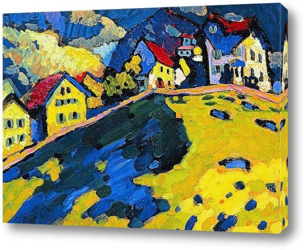 Кандинский Мурнау Обермаркт 1908