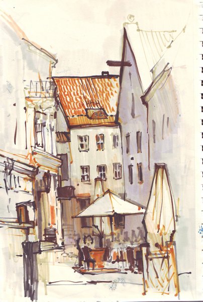 Анна Эгида городской скетчинг