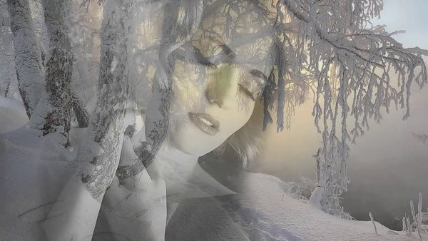 Открытки метель за окном