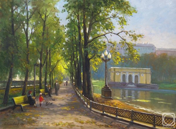 Москва живопись пейзаж Патриаршие пруды