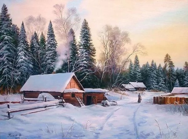 Деревня художник палачев