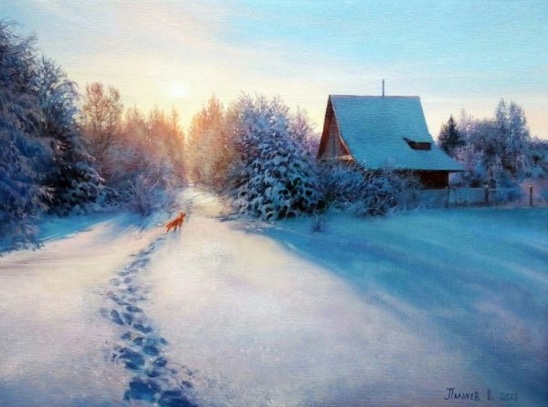 Деревня художник палачев