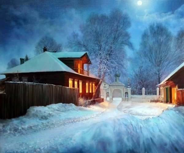 Художник палачев Вячеслав Николаевич зима