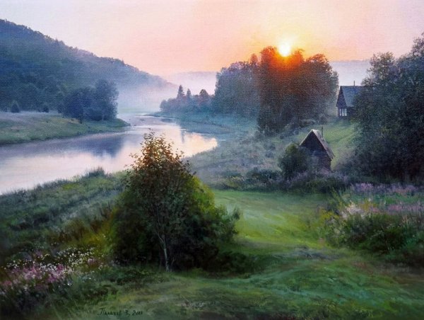 Деревня художник палачев