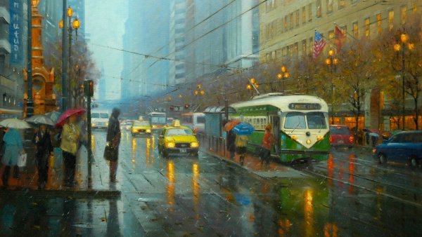 Трамвай Сан Франциско картина