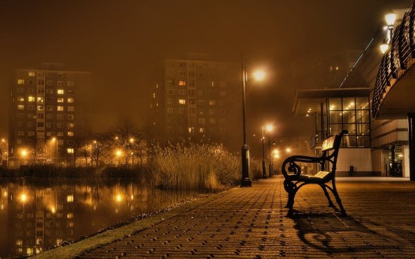 Тихий вечер в городе