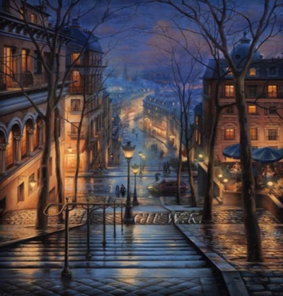 Картины Евгения Лушпина Париж