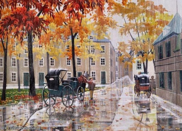 Осенний пейзаж в городе