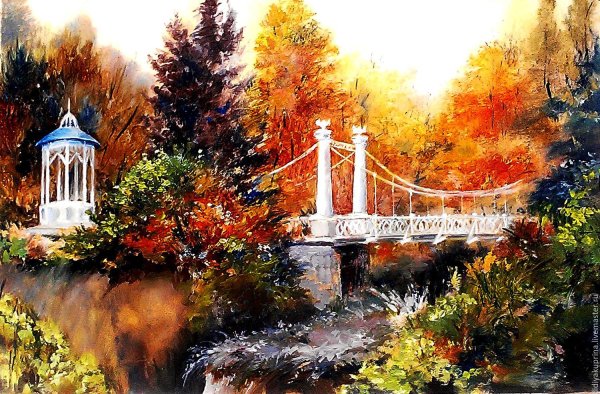 Парковый пейзаж картины известных художников