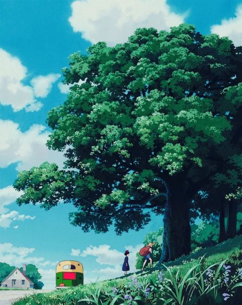 Природа из аниме Хаяо Миядзаки