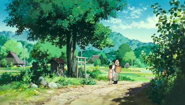Хаяо Миядзаки деревня в Японии арт
