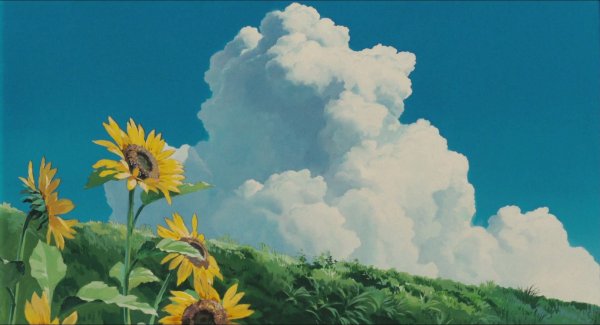 Хаяо Миядзаки пейзажи