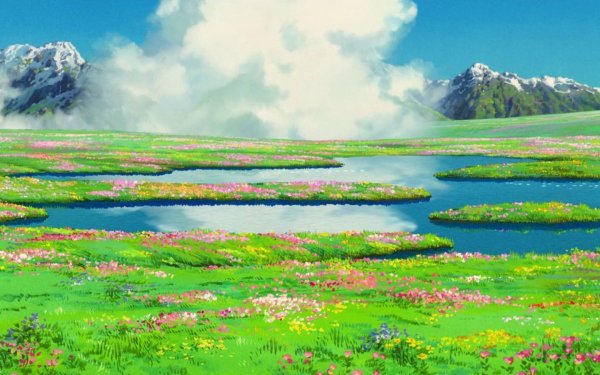 Хаяо Миядзаки пейзажи